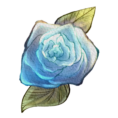 Blue Rose (2 Sizes)
