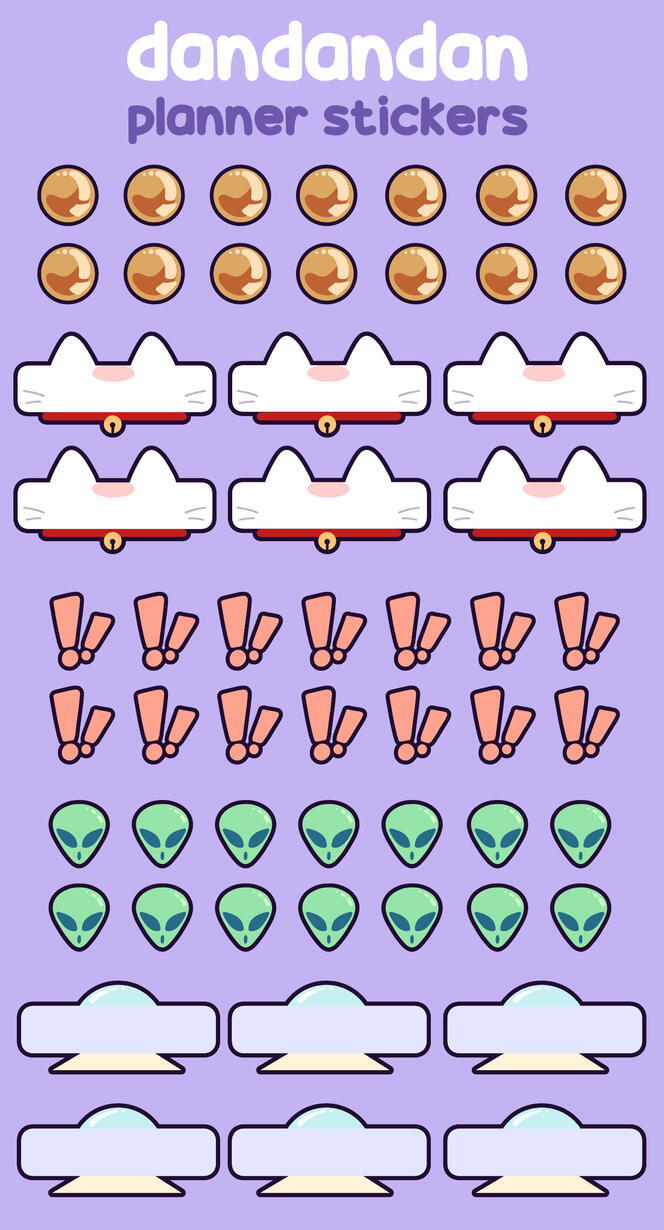 Dandadan Planner Stickers (Mini)