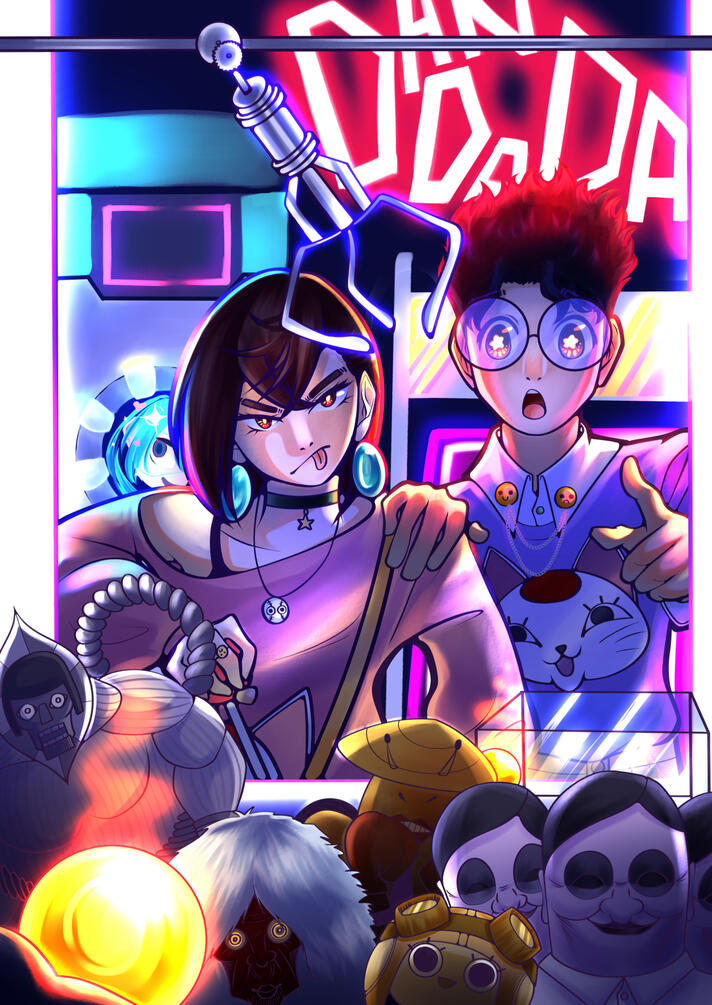 Okarun + Momo (Dandadan)