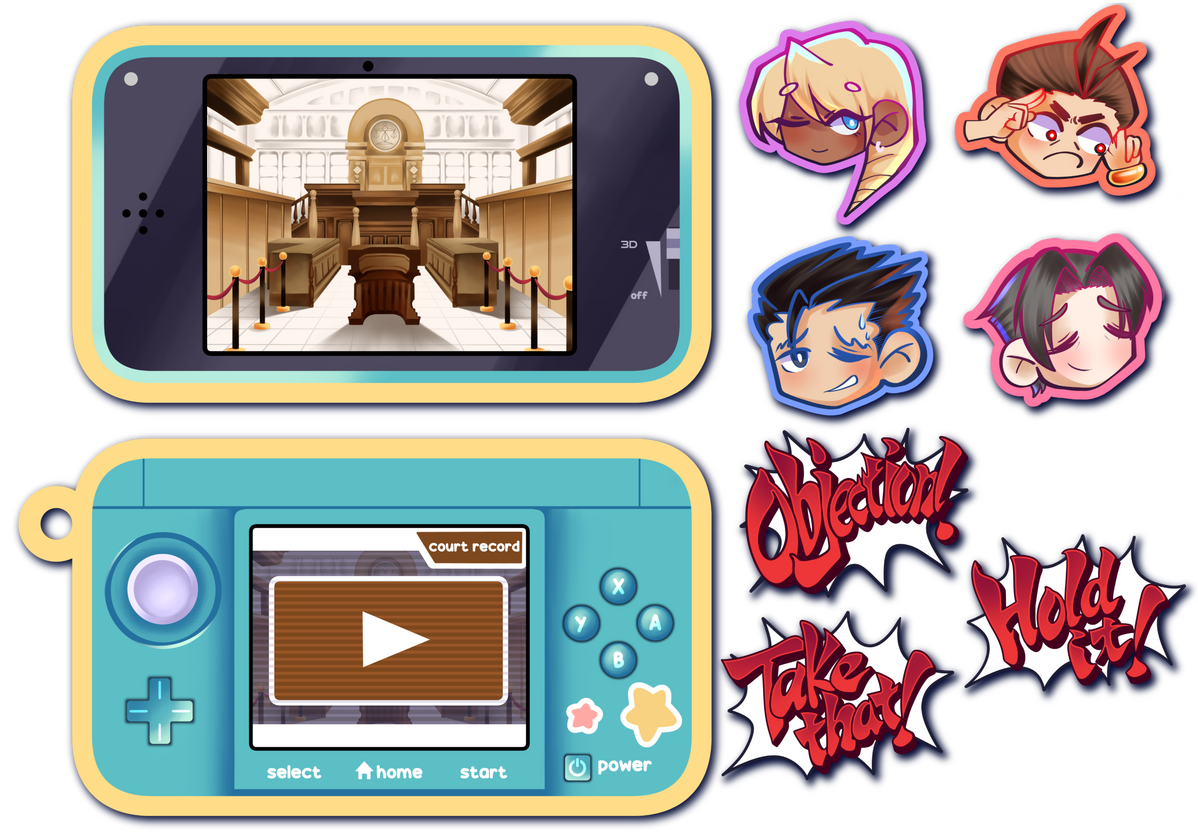 Ace Attorney Hinged Shaker