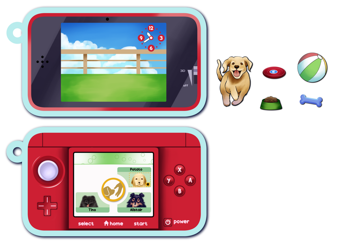 Nintendogs Hinged Shaker