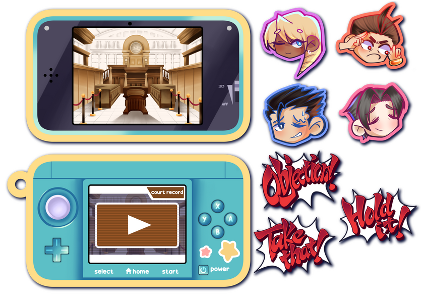 Ace Attorney Hinged Shaker